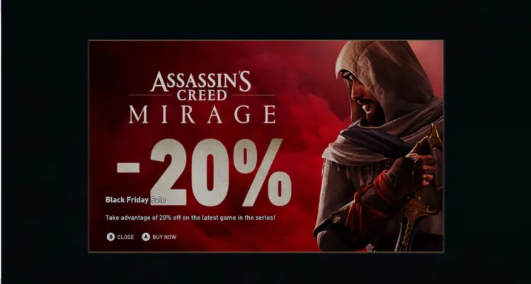 Assassin's Creed Pop-up Banner