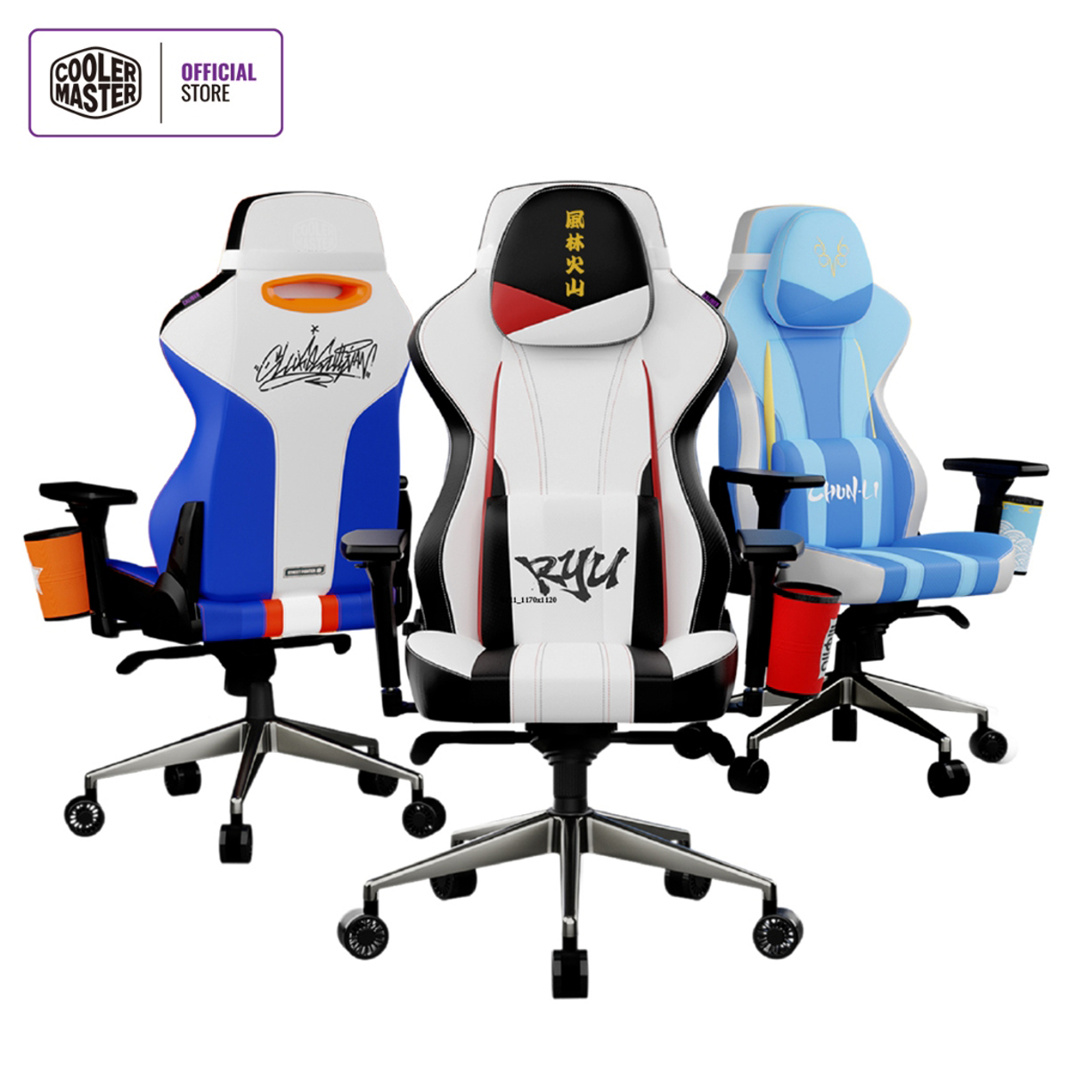 Cooler Master Caliber X2 Street Fighter 6 gaming chairs