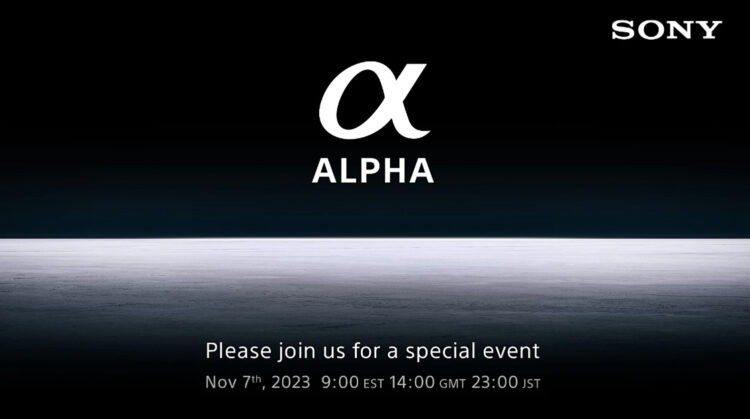 Sony Alpha November launch teaser