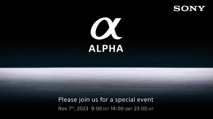 Sony Alpha November launch teaser