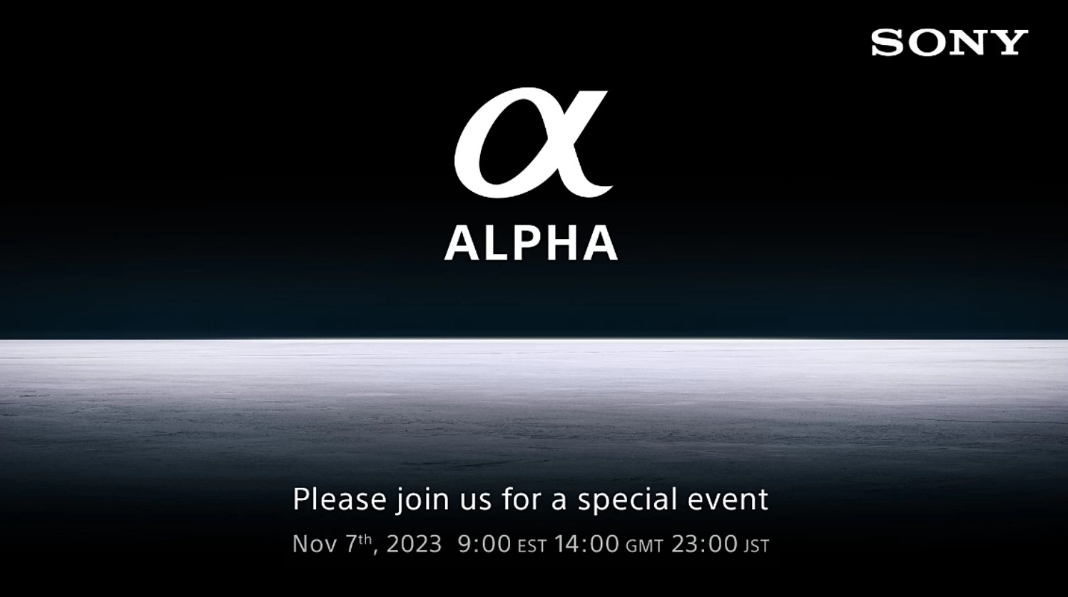 Sony Alpha November launch teaser