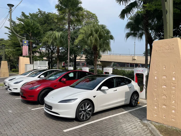 Tesla Supercharger Sunway Pyramid launch