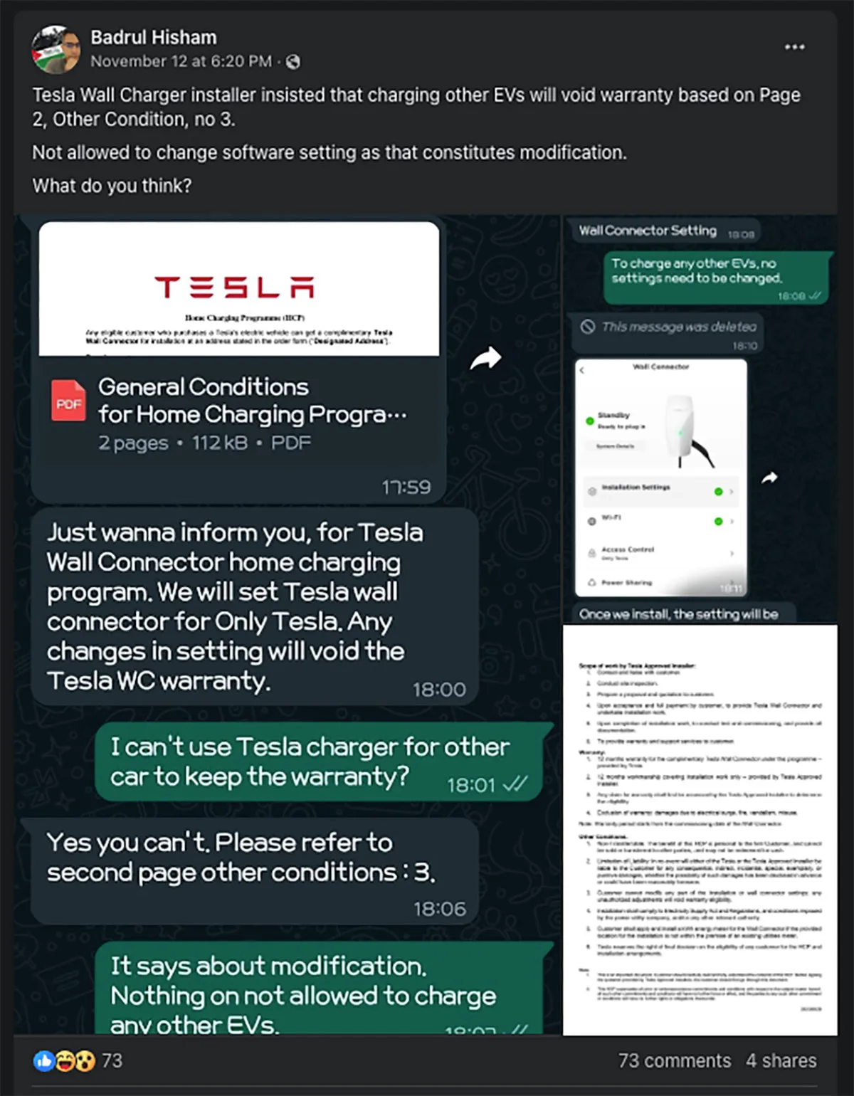 tesla wall connector