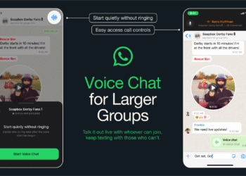 whatsapp voice chat group