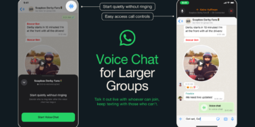 whatsapp voice chat group