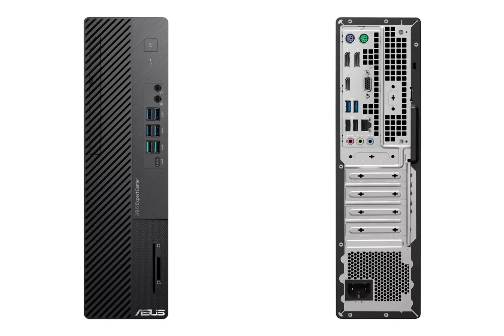 ASUS ExpertCenter D8 SFF front back
