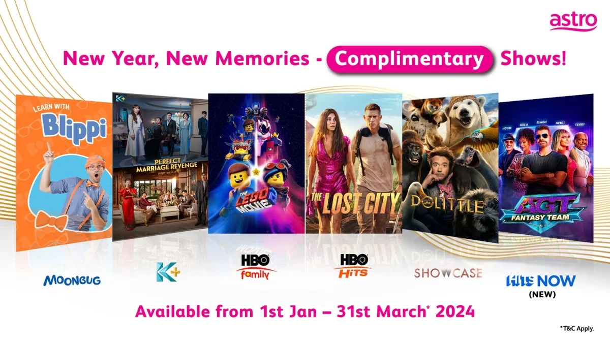 Astro complimentary six channels january 2024