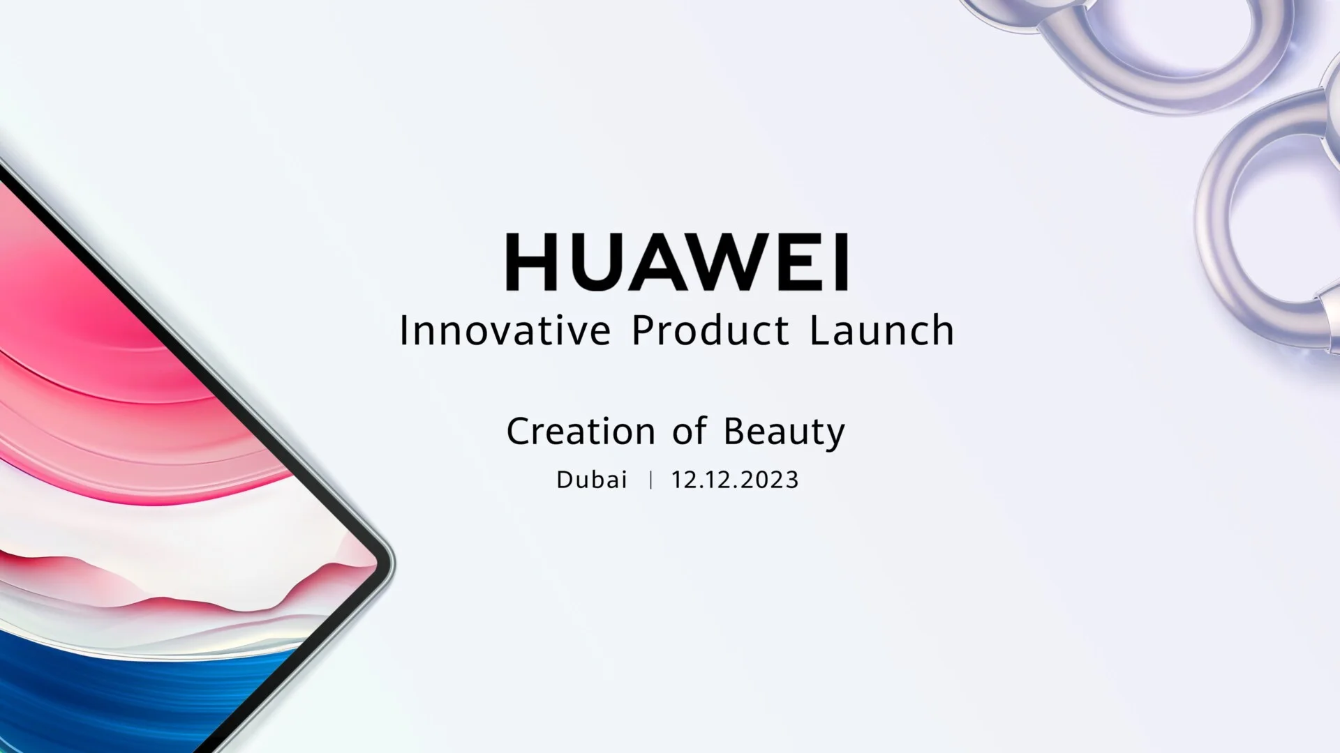 Huawei Innovative Product Launch