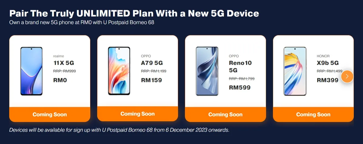 U Mobile Postpaid Prepaid Borneo plans launch