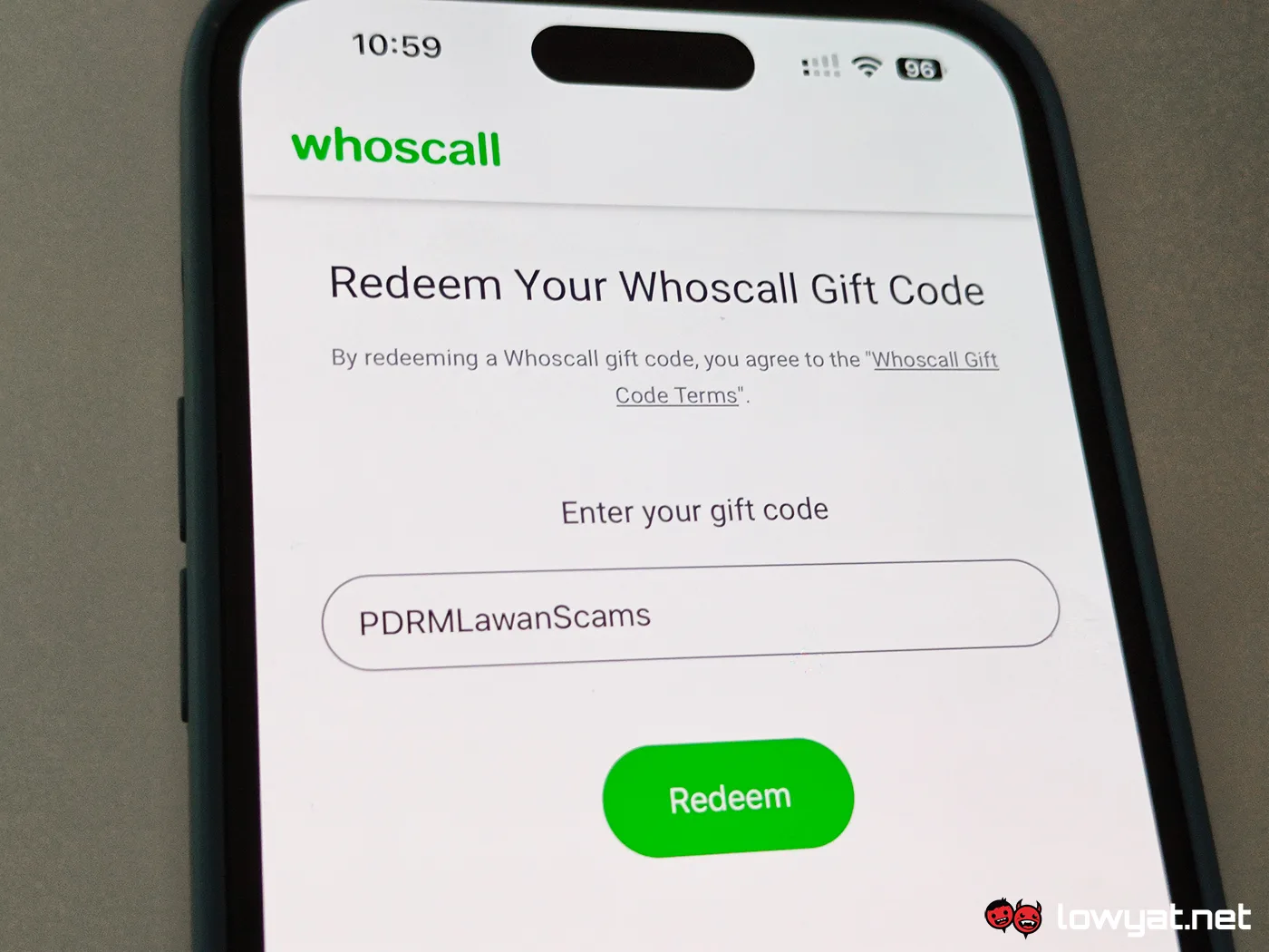 whoscall pdrm free premium