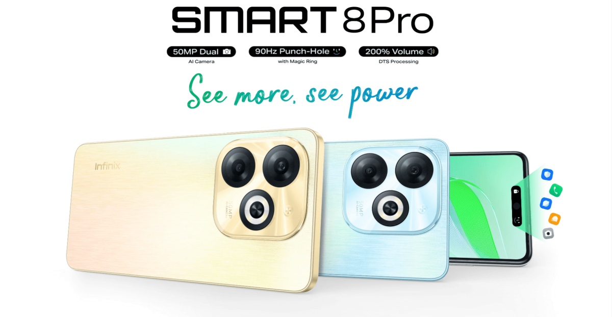 新发布的 Infinix Smart 8 Pro 将于 2024 年 1 月 31 日登陆马来西亚