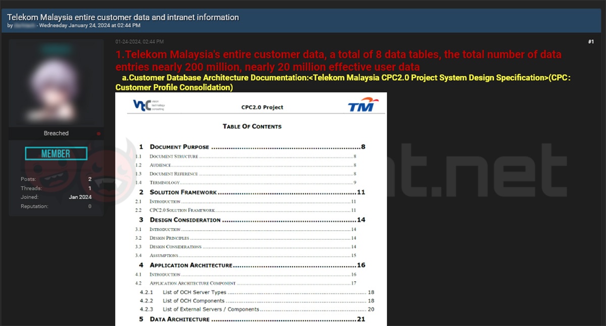 TM data breach user data hacker