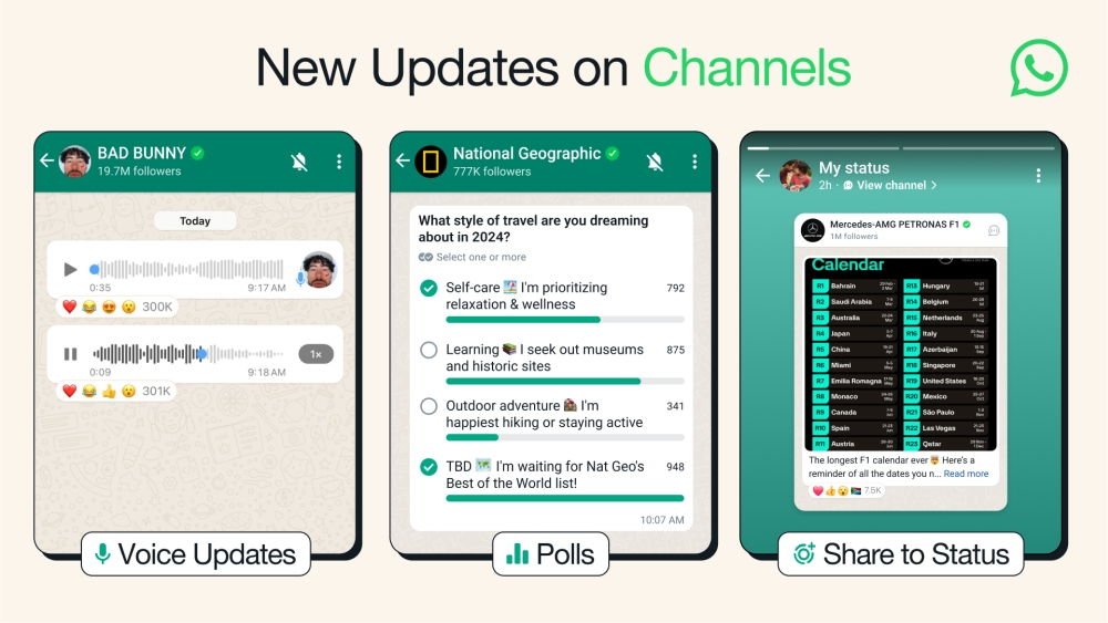 WhatsApp Channels update