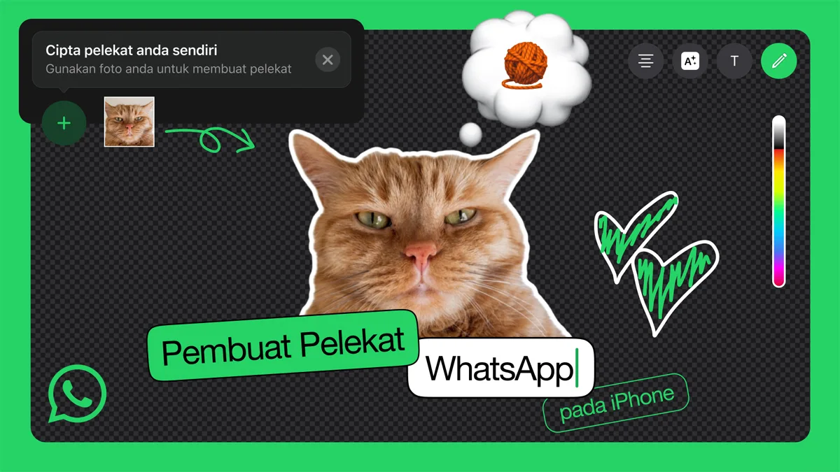 WhatsApp in-app sticker editing tool