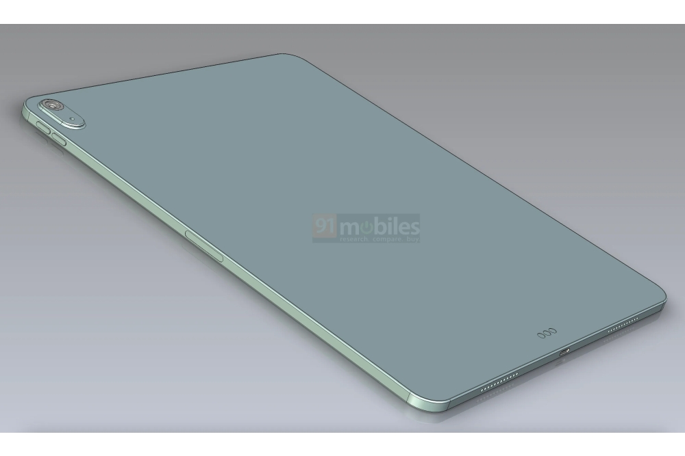 iPad Air 12.9 render back angle