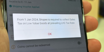 shopee e-commerce lvg low value goods online sales tax