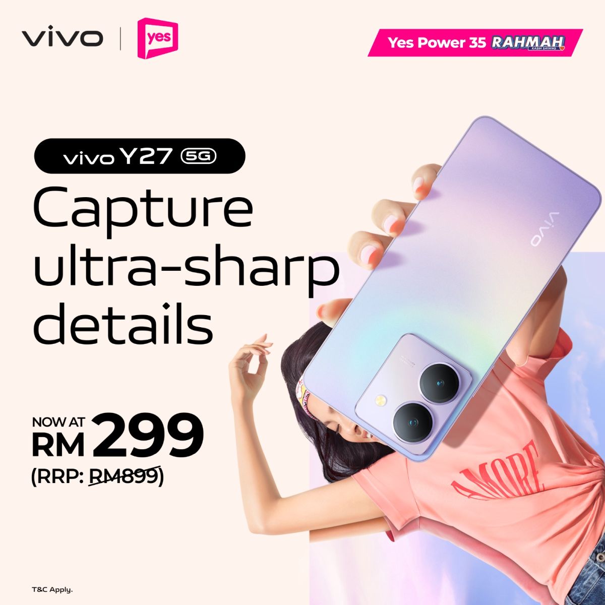 vivo y27 5g yes power 35 rahmah plan