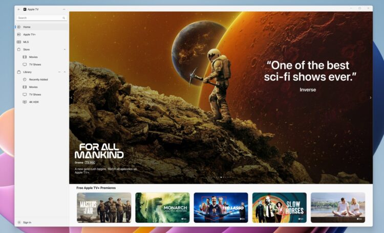 Apple TV Music Devices Windows app