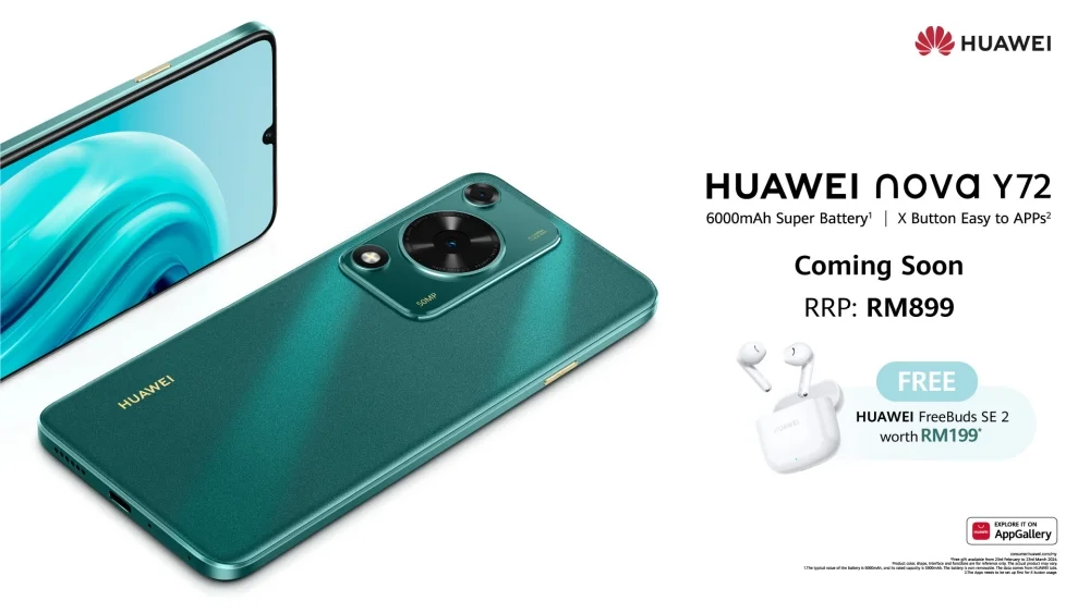 Huawei nova Y72 price