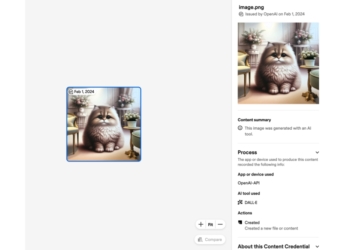 OpenAI DALL-E 3 watermark metadata