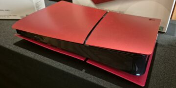 PS5 slim plates Volcanic Red