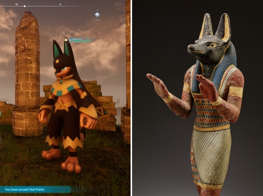 Palworld Anubis comparison