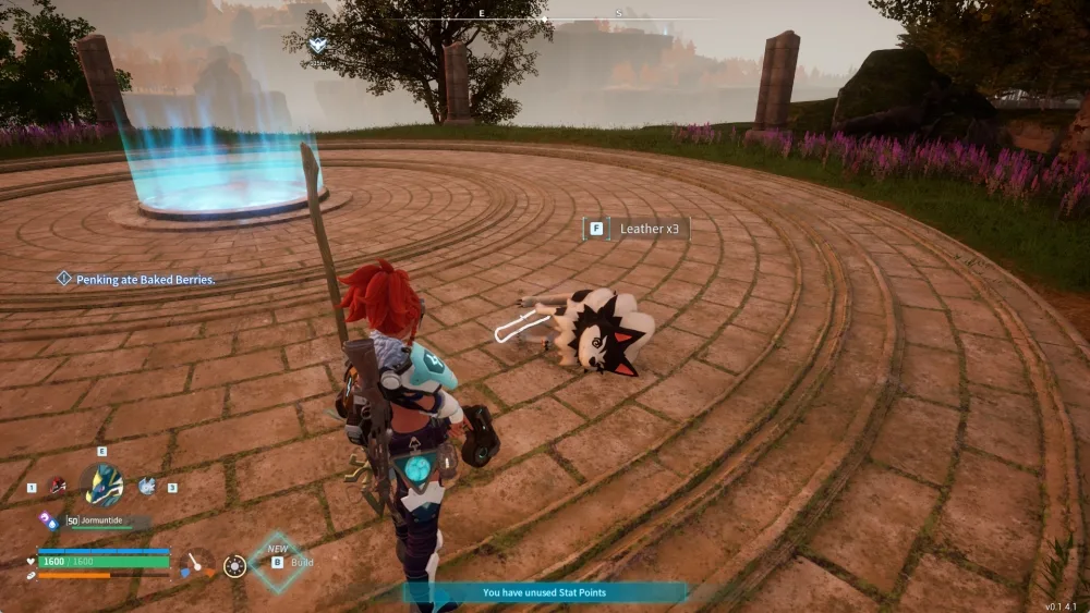 Palworld defeated Direhow with Leather