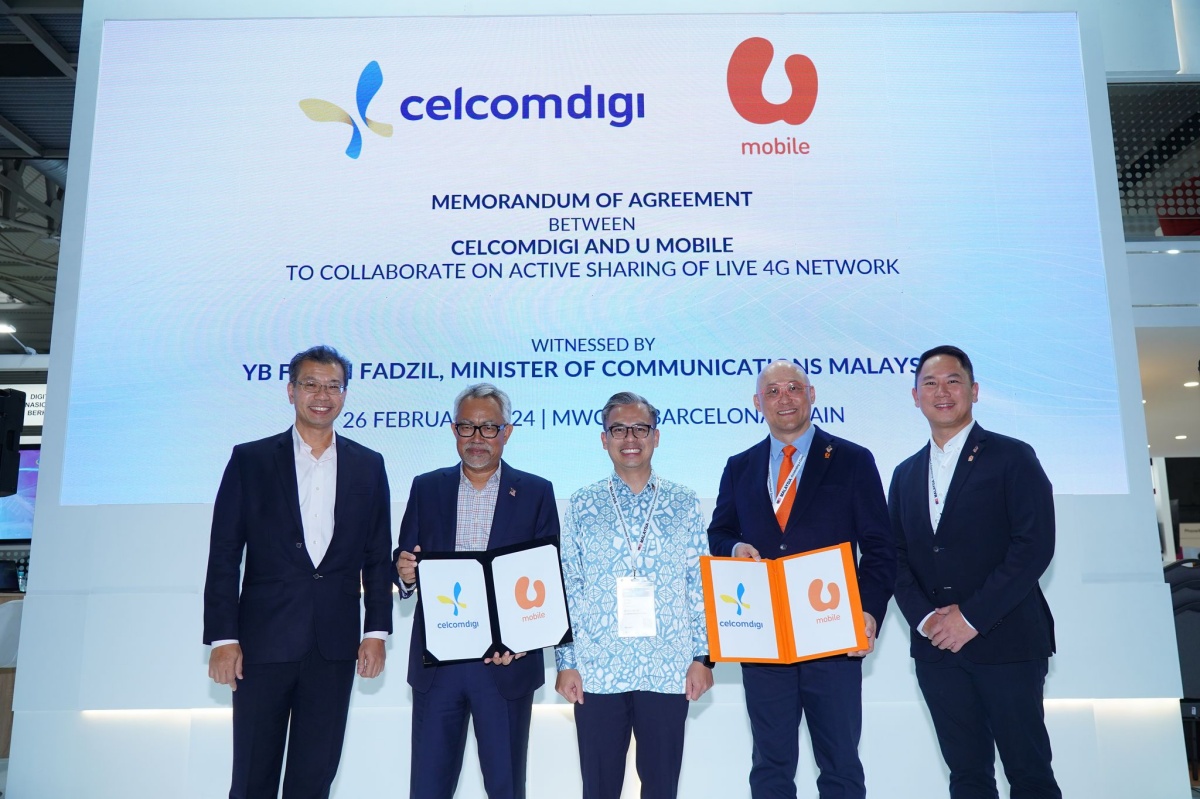 U Mobile 和 CelcomDigi 宣布合作增强马来西亚的移动连接