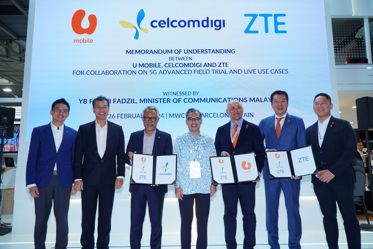 U Mobile CelcomDigi ZTE collaboration MWC 2024