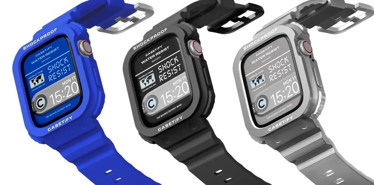 casetify bounce odyssey band apple watch g-shock