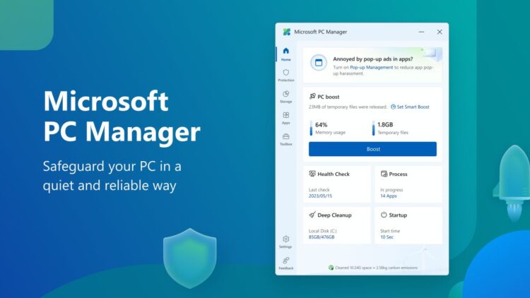 microsoft pc manager windows app