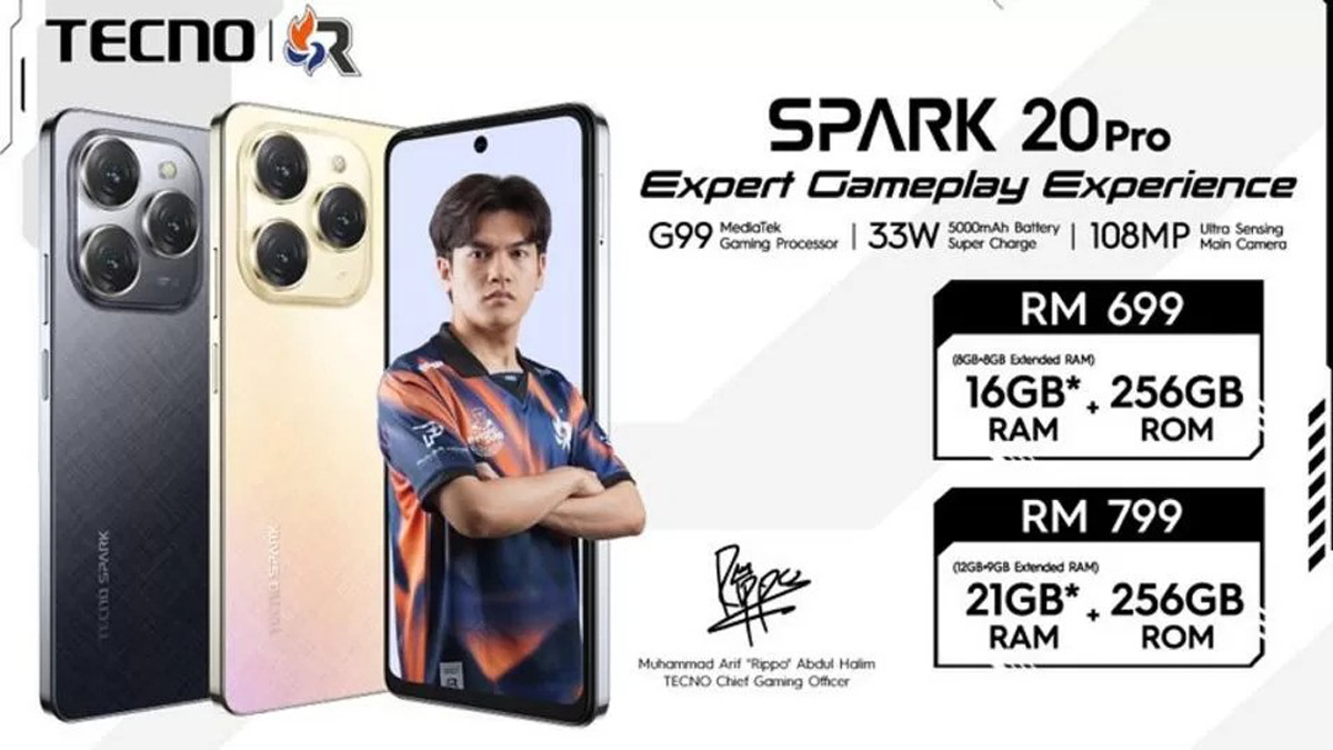 tecno spark 20 pro launch malaysia