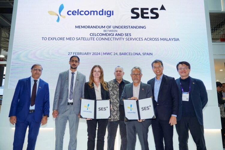 CelcomDigi MOU SES Satellite Connectivity Malaysia