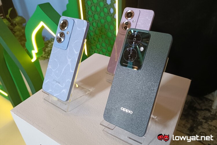 OPPO Reno11 F three colours