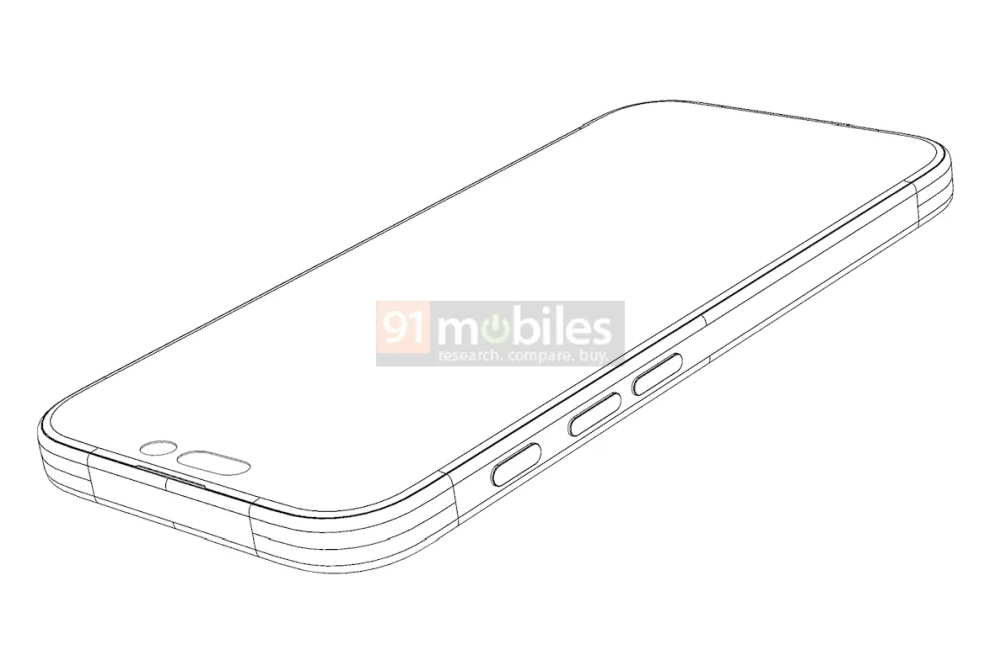 iPhone 16 Pro render front left