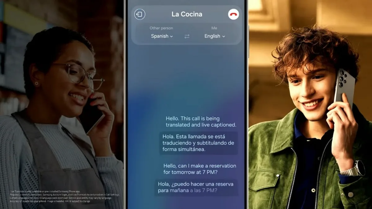 Samsung S24 Live Translate Galaxy AI