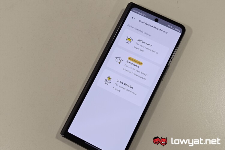 Maybank Goal-Based Investment category