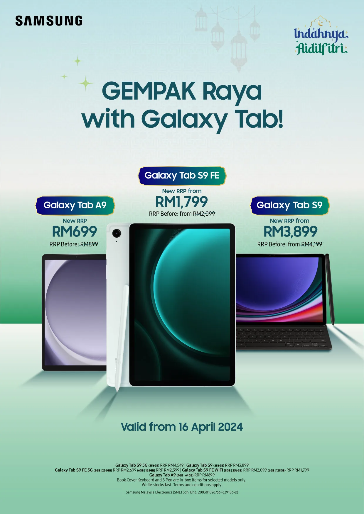 Samsung Galaxy Tab A9 repriced Malaysia