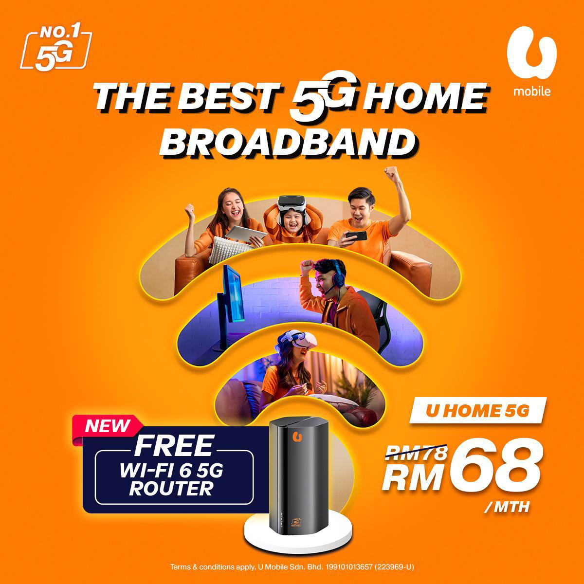 U Mobile Home 5G campaign