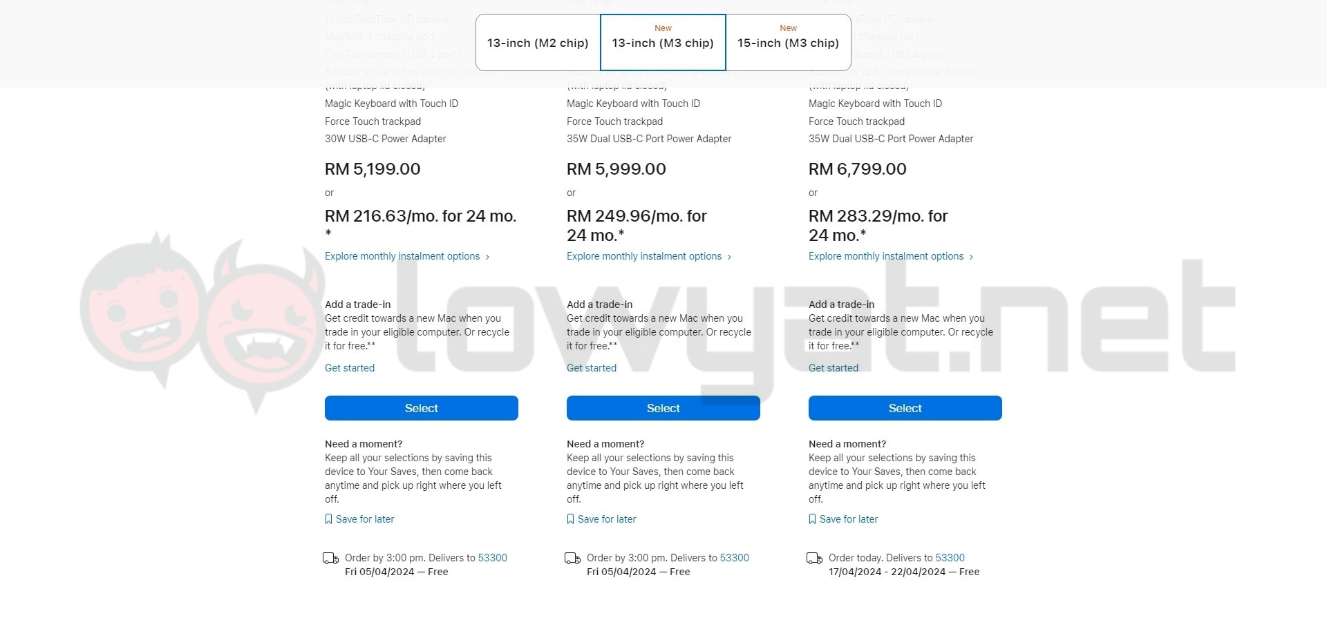 apple macbook air m3 malaysia_Apple MacBook Air M3 delivery dates malaysia