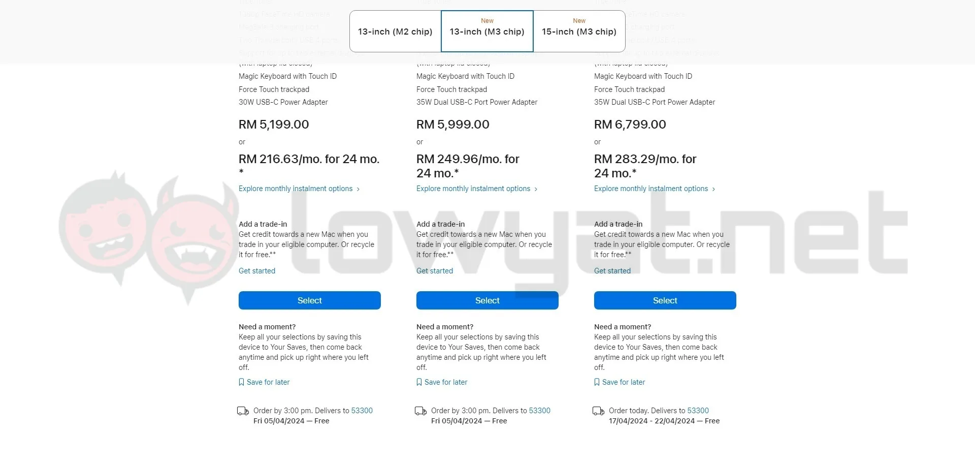 apple macbook air m3 malaysia_Apple MacBook Air M3 delivery dates malaysia