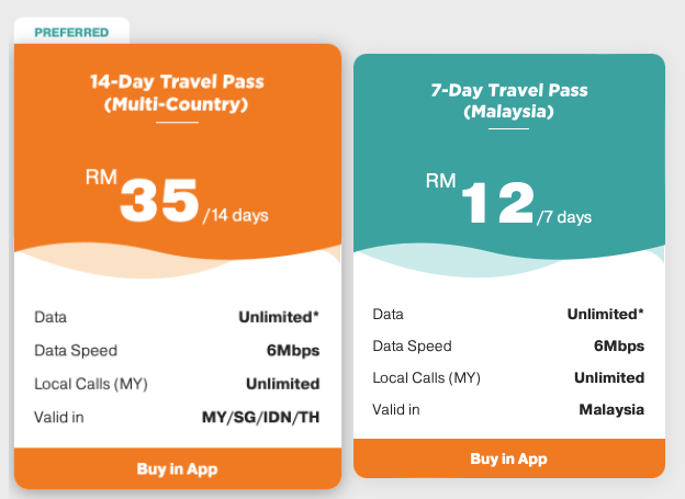 U Mobile 现在提供新加坡、印度尼西亚和泰国无限漫游通行证，只需 RM35