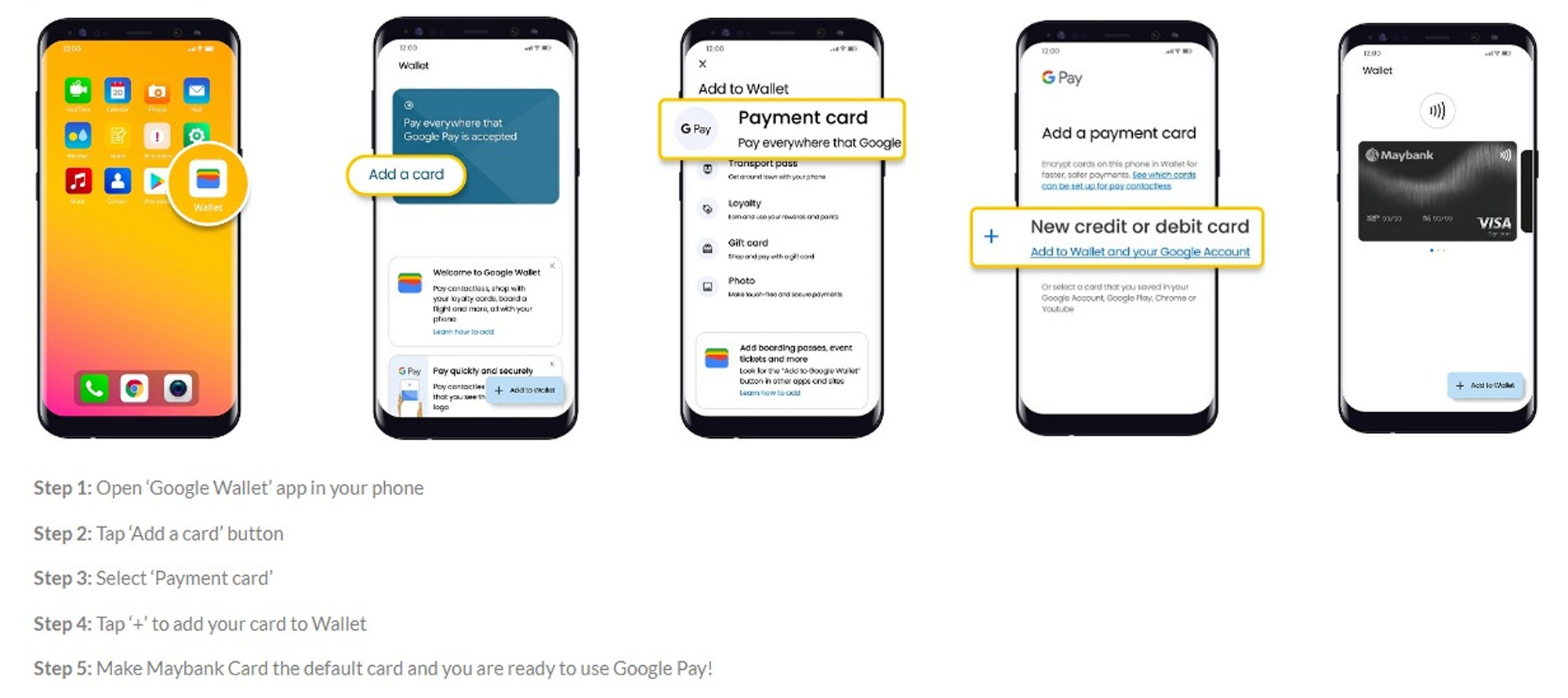 Google Pay Wallet Adds Maybank support