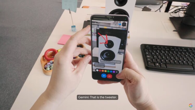 Google Project Astra Gemini Live phone