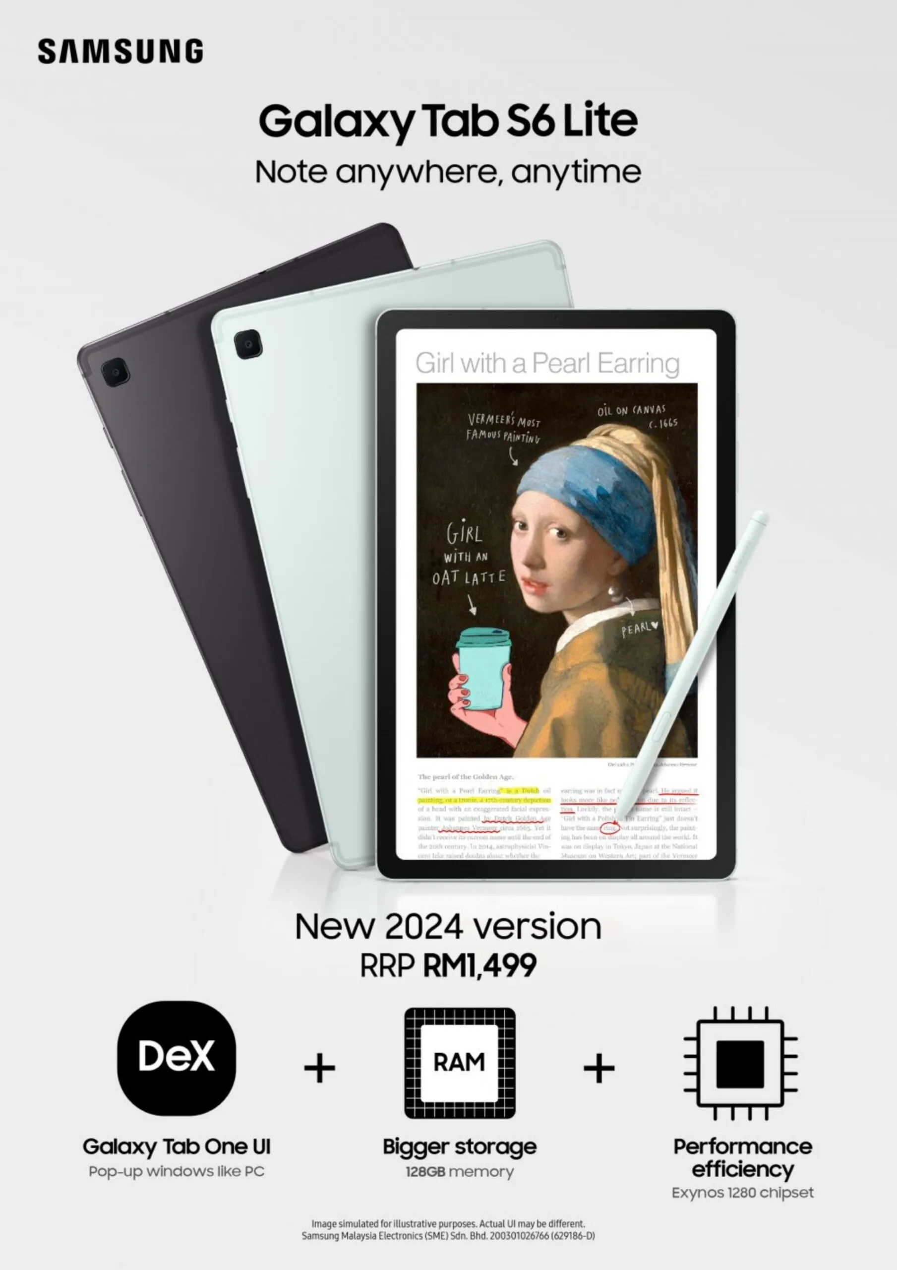 Samsung Galaxy Tab S6 Lite 2024 Malaysia