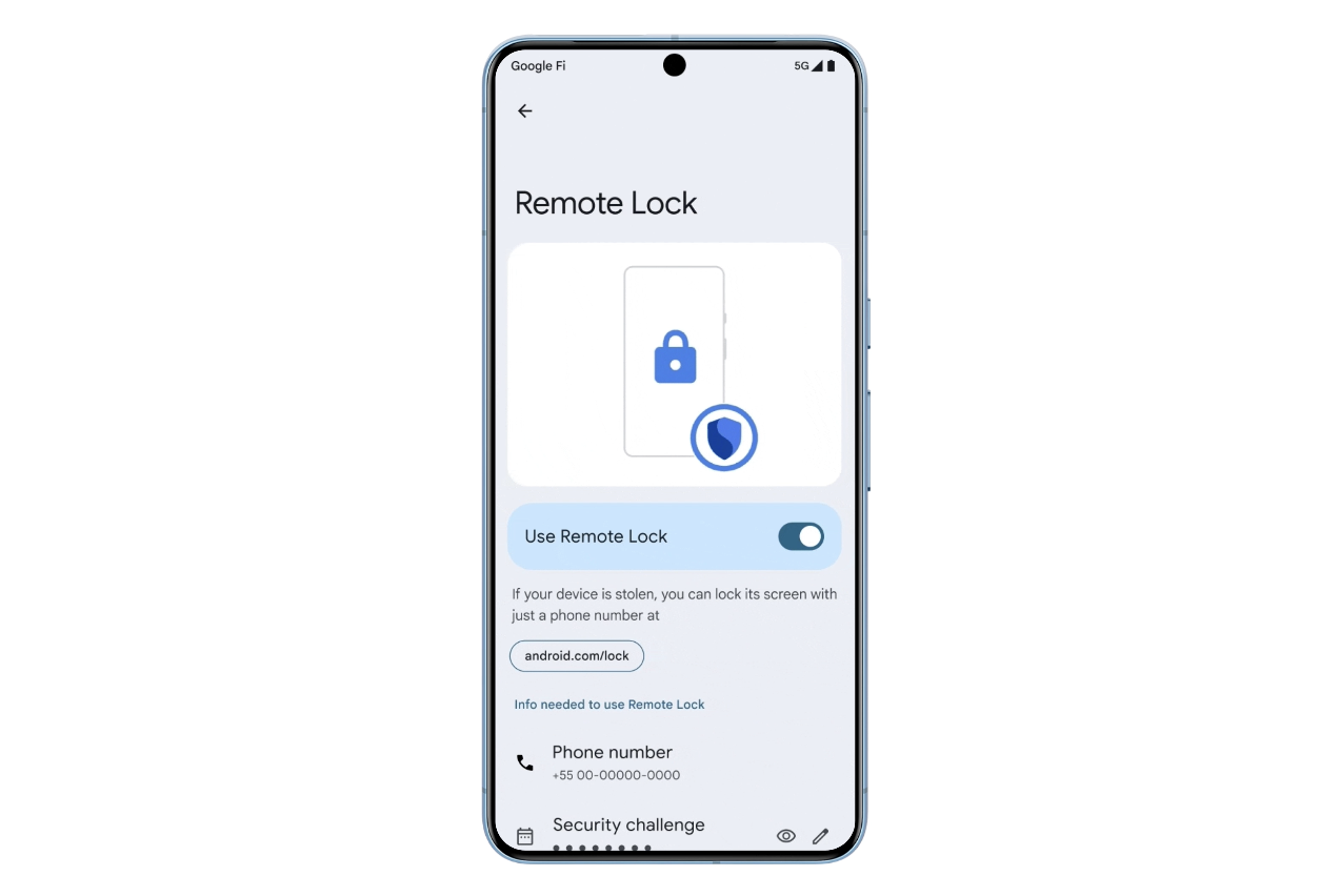 google android security remote lock