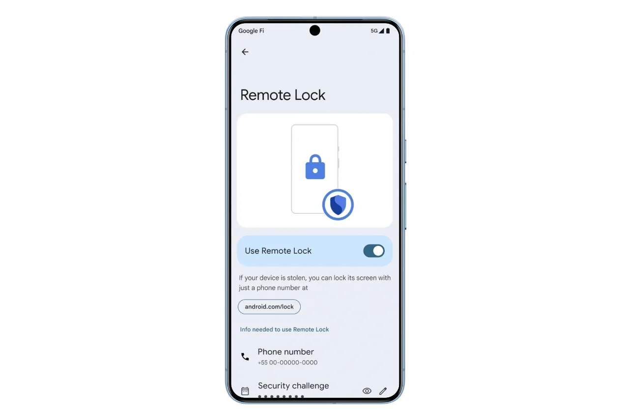 google android security remote lock
