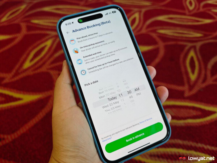 grab advance booking beta