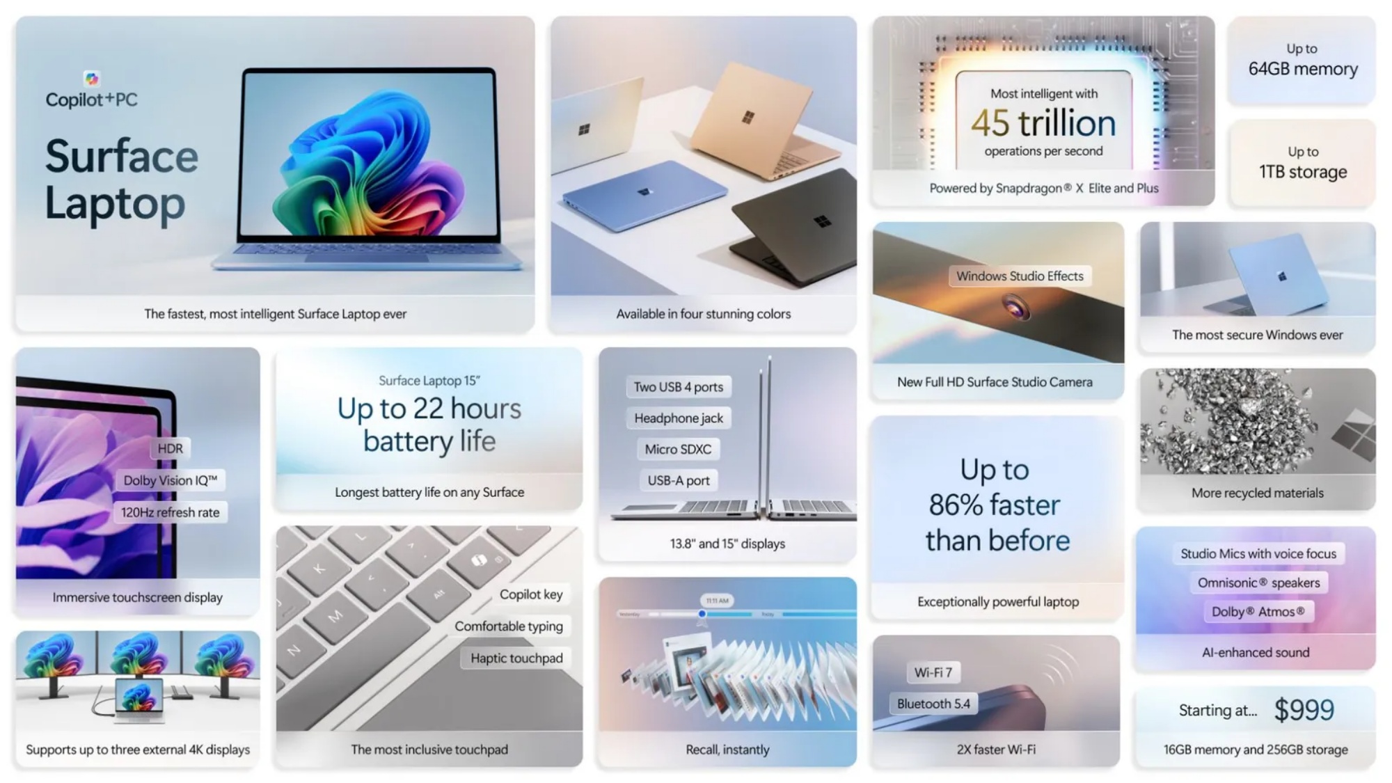 Microsoft Surface Pro 11 Laptop 7 Snapdragon X