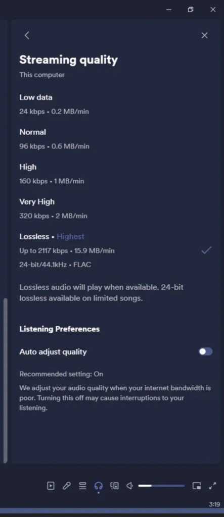 spotify_Spotify Lossless HiFi Supremium UI leak